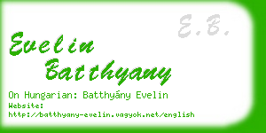 evelin batthyany business card